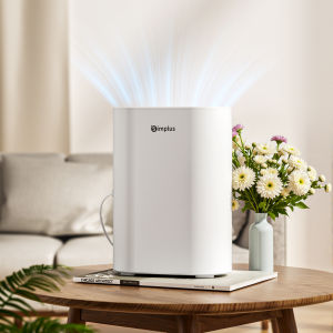 SimplusPink 2 in 1 Dehumidifier and Purifier Air Freshener Household Dehumidifier and Air Purifier with HEPA H11 Filter Electric Air Cleaner 1.5L Water Tank for Room/Office