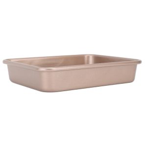 KENJE Carbon Steel Baking Pan Rectangular Non-Stick Baking Sheet Tray Easy to Clean Rolled edge Rectangular Sheet Pan Home Kitchen DIY Baking