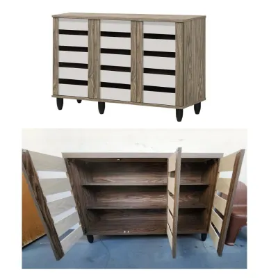 (FurnitureSG) Wooden Shoe Cabinets Racks Free Installation and Delivery