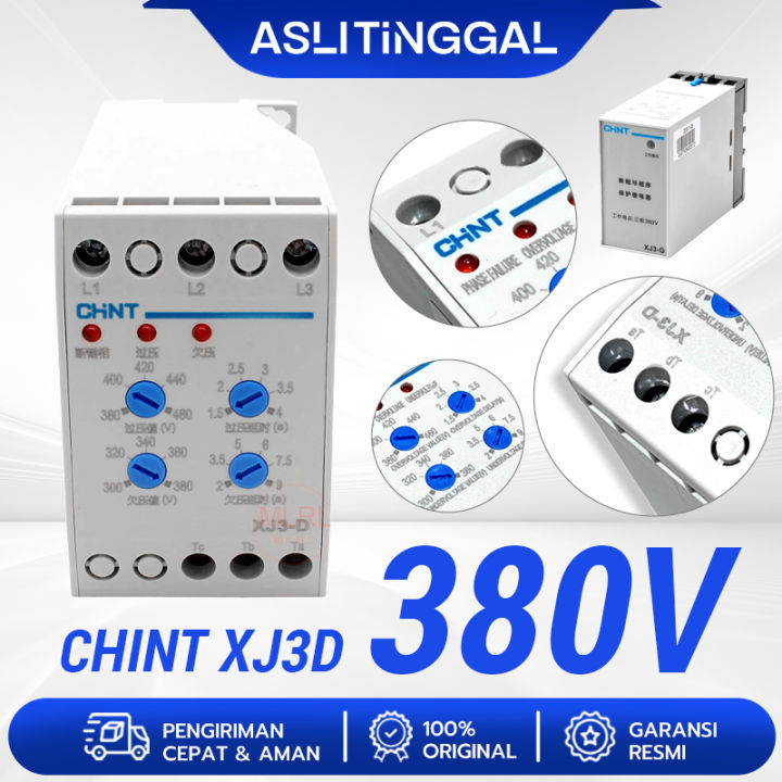 Phase Failure Relay Chint XJ3D Chint Xj3D 380V AC Over Under Voltage