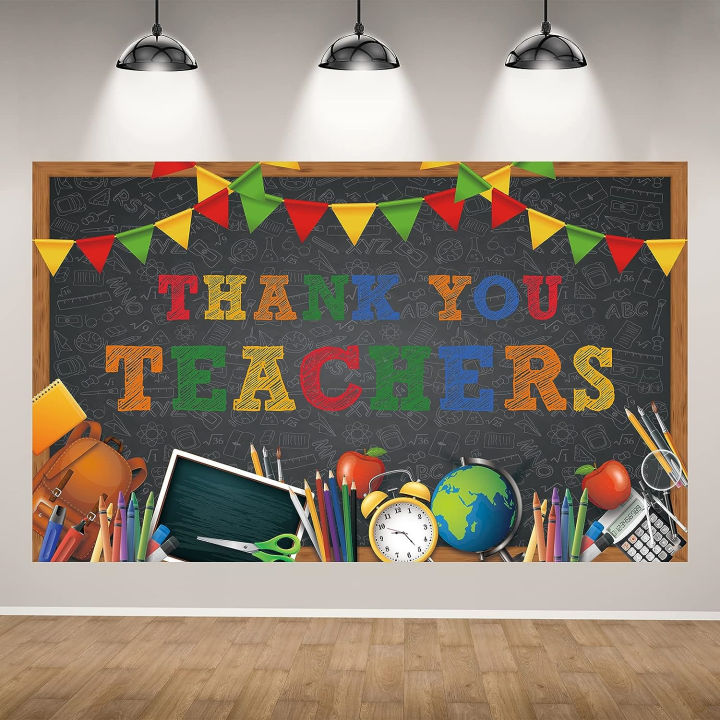 5x3ft Teachers Appreciation Week Backdrop for Photography Thank You ...