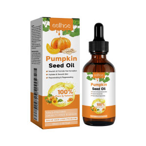 EELHOE Pumpkin Seed Hair Care Essential Oil Nourishes and Smooths Hair Suitable for Daily Hair Care and Dry Frizzy Hair