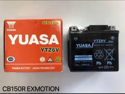 MOTORCYCLE BATTERY YUASA YTZ6V