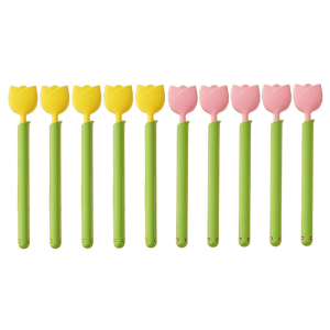 5 Pieces Tulips Bag Clip With Magnetic Storage Portable Accessory for Easy Kitchen Use Household Organization