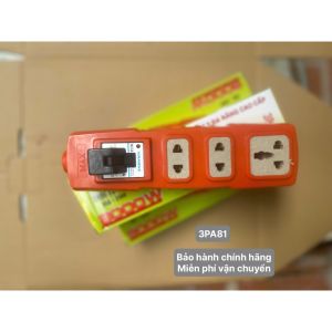 Ổ CẮM ĐIỆN CHỊU TẢI 3 LỖ CẮM CÓ MẶT SỨ VÀ LÕI SỨ CÓ CB 30A ® Hàng Việt Nam Chất Lượng Cao