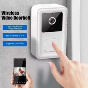 QEARC Rechargeable WiFi Video Doorbell Low-power Self-Adhesive Wireless Doorbell Intelligent Easy To Use Video Intercom Bell Smart Home