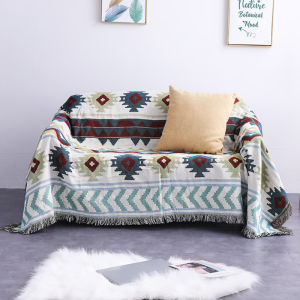 Ethnic Boho Blankets Outdoor Beach Picnic Blanket Striped Linen Bed Towel Double Sided Sofa Mats Travel Rug With Tassels