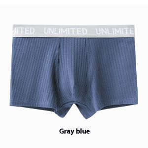 Sea Yadou nam quần lót boxer quần lót ôm sát thoáng khí thoải mái Quần đùi đàn ông cỡ lớn mẫu thêu sọc kháng khuẩn 5A