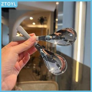 ZTOYL Stainless Steel Soup Spoons Home Kitchen Ladle Capacity Gold Silver Mirror Polished Flatware For Coffee Tableware