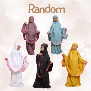 Hafizz - Mukena Gracella Anak Usia 7-13 Tahun Full Bordir