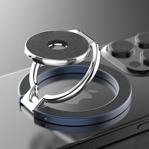 2025 Double Sided MagSafe Phone Stand Magnetic Phone Ring Holder Kickstand Magnet Grip for iPhone 16 15 14 13 Android Gym Car Holder