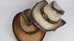 Straw Cowboy Hat Wide Brimmed Dress Up Cowboy Hat Surprise Gift for Boyfriend Father Uncle Casual Hat