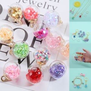 St.kunkka 10Pcs 21.5mm Transparent Glass Ball Charm Pendant For Bracelet Necklace Jewelry Making DIY Earring Finding