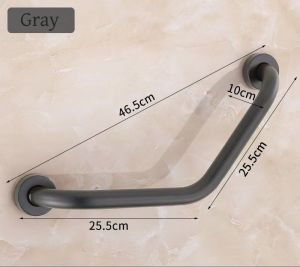 Black 304 Stainless Steel Bathroom Grab Bar Anti-slip Toilet Safety Handle Bath Tub Grab Bar Elderly Bathroom Accessories
