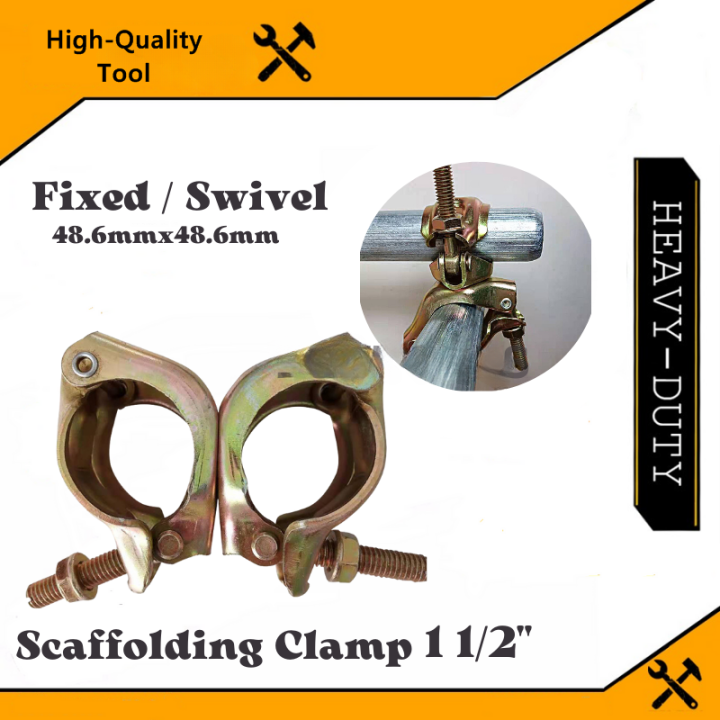 High-Quality Tool Scaffolding Swivel Clamp Fixed Clamp 1 1/2