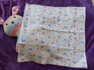 ผ้าอ้อมแรกเกิด ผ้าอ้อมสำลี 24x24 นิ้ว 12 ผืน คละสี คละลาย
