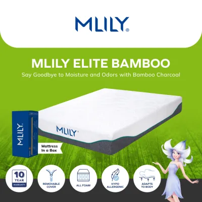 MLILY ELITE Bamboo Charcoal Memory Foam Mattress / Enhanced Edition