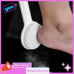 gou 1ชิ้นแปรงขัดผิวด้วยหินภูเขาไฟขัดเท้าตะไบขัดผิวด้ามจับยาวสองด้านแปรงขัดผิว