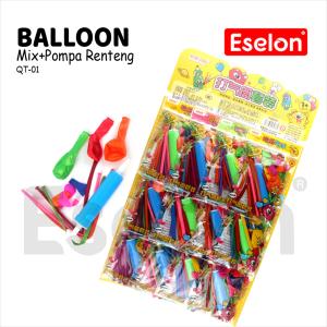 1 pak Pompa Ballon Mini + Ballon Jari + Ballon Cacing /