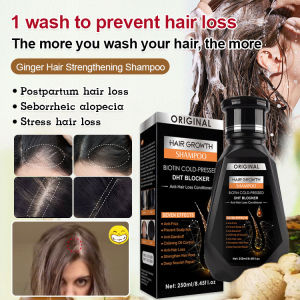 🌱 Natural Herbal Shampoo With Solid Hair Growth / Nourishing Shampoo / Hair Care Products / Hair Shampoo Boosting / Safe Natural Ingredients Improve Hair Status For Enhanced Thickening - Ginger Solid Hair Growth Shampoo