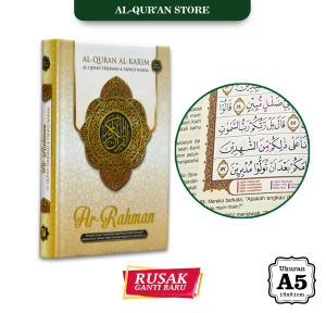 Al Quran Terjemahan dan Tajwid Warna 30 Juz Lengkap Alquran Custom Nama Terjemah Ar Rahman A5 Sedang