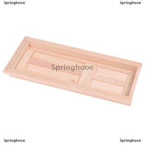 [COD] Springhooe บ้านตุ๊กตาขนาดเล็ก4แผงภายใน1 12ประตูไม้ DIY โมเดลของเล่น