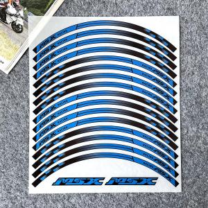 1 Set for Honda MSX125 MSX 125 Grom 12 Reflective Motorcycle Wheel Sticker Waterproof Rim Stripe Tape Decal Motorcycle Accessories