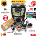 New Model CLASSIC AUDIO Mini Karaoke and  Videoke Machine MEDIUM size with TV + USB/Flashdrive + PLATINUM Wired MICROPHONE (Assorted Design) Super Heavy Duty Karaoke Set  For Outdoor/Indoor Party  Super High Performance(100% Original) (2 Year Warranty). 