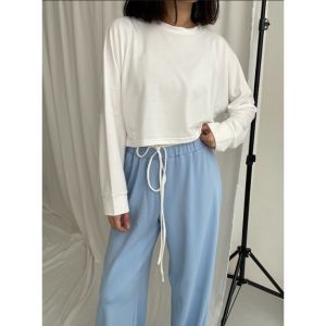 Peach Poppy YUNA Sweatshirt Crop - Atasan Sweater Wanita Crop