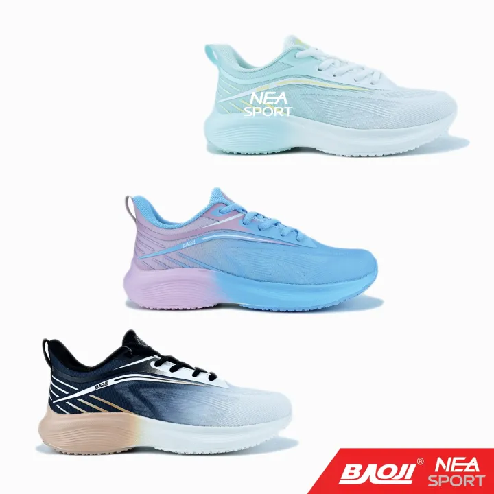รองเท้าวิ่งผู้หญิง [ลิขสิทธิ์แท้] Baoji 1012 Color Details รองเท้าผ้าใบ บาโอจิ รองรับการวิ่ง