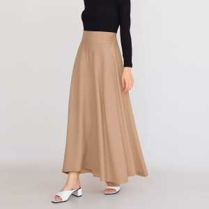 Rok Jersey Panjang Mayung - Rok Jersey Ruffle Stylish Size XXL