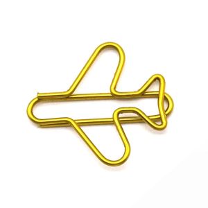 ROBERTA 10pcs Index Bookmark Airplane Paper Clip Clip-on Metal Memo Metal Paper Clips File Clamp Creative Creative Bookmark Clip Office