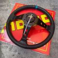 MOMO Deep Dish Style Steering Wheel Blue Ring 35cm. 