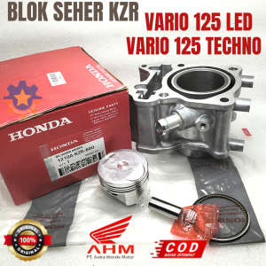 BLOK SEHER SET KZR HONDA VARIO 125 LED VARIO 125 TECHNO KUALITAS ORISINIL ASLI AHM RING PISTON
