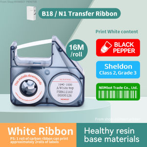 NIIMBOT N1 / B18 label machine special matching carbon tape label printer carbon tape resin based carbon tape B18 label paper ribbon
