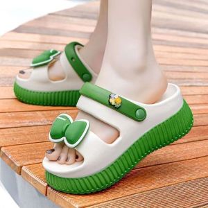 [Free Shipping] WomenS Sandals Thick-Soled Outdoor Slippers New Summer Styles Suitable For Home Bathroom And Indoor Use Non-Slip Trendy And Odor-Resistant