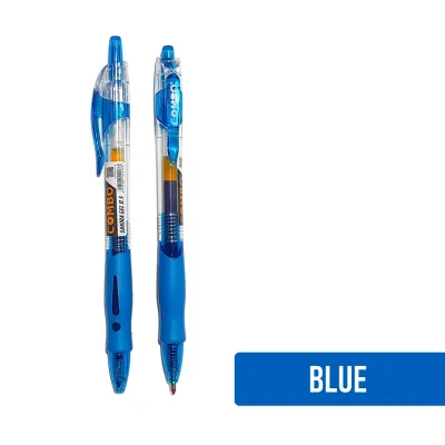 Retractable pen / Pulpen Cetek / Pulpen Gel 0.5 / Round tip Bolpoin Sakira / Pulpen Hitam / Pulpen Biru
