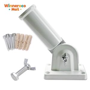 ที่แขวนธงอลูมิเนียมติดผนังปรับมุมได้ 180องศา สำหรับแสดงธงในสวนหรือบ้าน