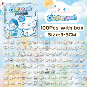 สติกเกอร์ ลายการ์ตูน Sanrio Hello Kitty Kuromi Cinnamoroll Pochacco น่ารัก สําหรับติดตกแต่งโทรศัพท์มือถือ แล็ปท็อป ไดอารี่ DIY จํานวน 60 ชิ้น