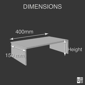 U Shape Acrylic Display Stand 90 Sizes 20/30/40/50cm Seat Acrylic Jewelry Transparent Rack Showcase