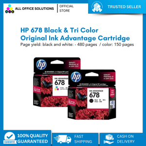 HP 678 Tri-color and Black Original Ink Advantage Cartridge