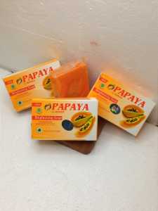 Sabun Pepaya Asli Wajah 6pc | Pembersih Wajah Mamaya Pepaya 6PC | Papaya by Mamaya Brightening Soap with vitamin A C & E  70gr & 135gr