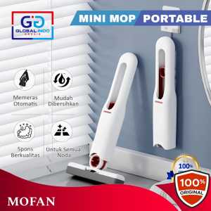 MOFAN Sikat Pel Mop Portable Pembersih Kaca Alat Pel Pembersih Ruangan Car Mini Mop Multifungsi