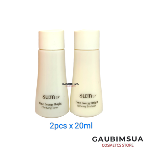 Nước cân bằng Sữa dưỡng 20ml Sum37 làm sáng da Su:m37 Time Energy Bright Toner & Emulsion EXP 2028