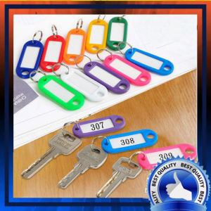 ( ISI 5 ) Gantungan Kunci Nama / Gntungan kunci Loker dengan label key chain Gantungan Kunci Warna Warni / Gantungan kunci Ruangan Kamar Tidur Rumah