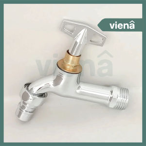 [ VIENA ] Kran Air Tembok / Taman Keran Kamar Mandi Kepala Kunci Anti Karat Ukuran 1/2"