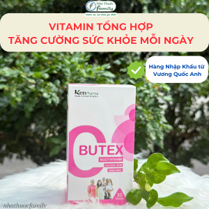 BUTEX - Viên uống Vitamin tổng hợp hàng Nhập Khẩu từ Vương Quốc Anh
