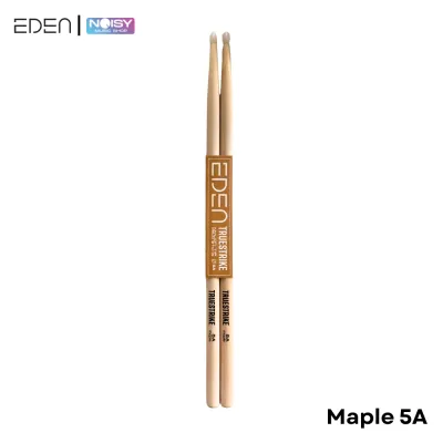 ไม้กลอง ไม้Maple ไม้Hickory ขนาด5A หัวไนล่อน ช่วยถนอมแป้นกลองไฟฟ้า ใช้กับกลองธรรมดา และกลองไฟฟ้า