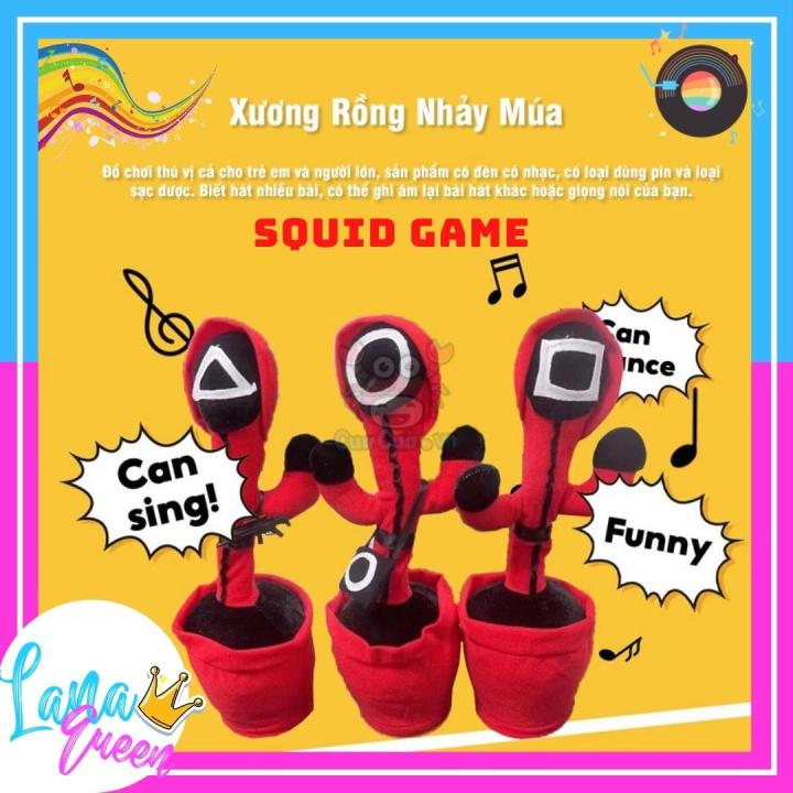 Cây Xương Rồng Nhảy Múa Nhại Giọng Nhiều Nhân Vật Sạc Usb Đèn Led 120 Bài Hát Tiếng Việt- LANA QUEEN