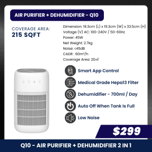 Air Purifier. HEPA13 Filter. Air Solutions. Healthier Life. Powerful Allergen & Odor Removal